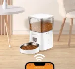 Автоматична Wi-Fi годівниця для дрібних порід собак та котів ROJECO RWSQ-12 (білий, 2 л)