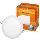 Набір світильник точковий врізний Євросвітло 18 Вт коло LED-R-225-18 4200К 2 шт (2100013522303)