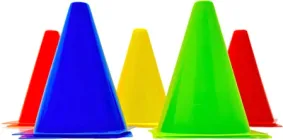 Набір конусів для спорту EasyFit EF-1678-10M фішки для розмітки та футболу 17 см 10 шт Різнокольорові (56003300)