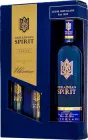 Горілка Ukrainian Spirit Український дух 0.7 л 40% подарункова коробка із чарками (4820261821109)