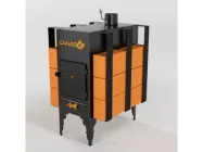 Піч дров'яна Canada з теплоакумулятором тривалого горіння LUX 780*250*500 мм до 30 кв.м (21-15-burjeko00AL)