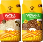 Набір Зерновита Рис Ратна пропарений 1 кг + Гречка 1 кг (2 кг) (4820197781775)