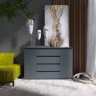 Комод Еверест КЛ-4 Лайт (телескопічні) 140х38х93 см Графіт (TQP-4899)