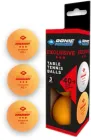 М'ячі для настільного тенісу Donic EXCLUSIVE (Advantgarde) 3* 40+ 3 шт Жовтогарячі (608338-40+)