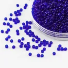 Бісер 30080 Чеський Preciosa 10/0, Прозорий NT, Синій, Круглий, 50 г