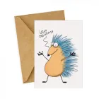 Святкова паперова листівка "Іди обійму" з крафтовим конвертом