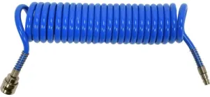 Шланг спіральний пневматичний для компресора YATO швидкосполучний 6.5/10 мм ?12 Бар 5 м поліуретан (YT-24204)