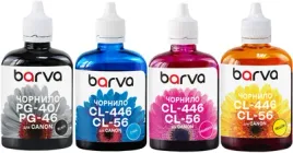 Комплект чорнил Barva для Canon Pixma E304/E3140/E404/E414/E514 (PG-46/PG-84+CL-56/CL-94) 4x90 г BP/C/M/Y (CPG46-090-MP)