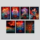 Набір постерів Stranger Things / Дивні дива / 7 шт / Плакати Дивні дива