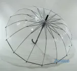 Прозора парасоля Fiaba тростина на 16 спиць #K310