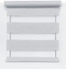 Ролета Bigimot День-ніч 45*170см льон Білий текстурний