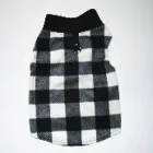 Жилетка для котів з кільцем Pet Style "Клітка" Чорно-біла XL