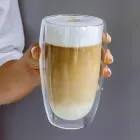 Склянка для кави з подвійним дном скляна 500мл