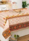 Скатертина для кухні на стіл тканинна з льону в українському стилі вишиванки 150х220 см (Е05014В-3)