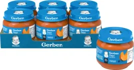 Упаковка пюре гомогенізованого овочевого Gerber Гарбуз для дітей з 6 місяців 80 г х 6 шт (7613287348180)