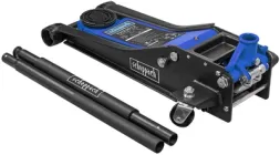 Домкрат підкатний Scheppach гідравлічний двоштоковий низькопрофільний 75 - 505 мм 3 т (SCH-TH33013)