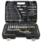 Професійний побутовий Набір інструментів, ключів, насадок торцевих і біти 1/4", 3/8", 1/2" 216шт для ремонтних і столярно-слюсарних робір CrV SIGMA (6003841)