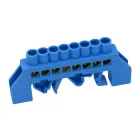 Шина нульова ізольована ENERGIO на DIN-рейку (універсальна) 8 отв.