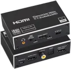 Перетворювач конвертер HDMI 2.0b ARC 4K декодер цифрового аудіо звуку в оптичний + цифро-аналоговий перетворювач RCA ( HDMI Audio digital Extractor OZV8E )