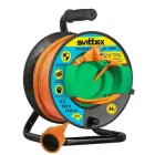 Подовжувач на котушці 30м, 2х2,5 мм² з виносною розеткою SVITTEX
