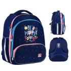 Рюкзак GoPack Education каркасний Be Happy 38x28x15 см, 12.5 л, синій (GO24-597М-3)