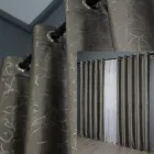 Комплект штор на люверсах VR-Textil Оксамит (бархат) Афіна № 1316ш 150х270 см 2 шт Какао (37-0084)