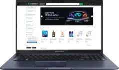 Ноутбук ASUS Vivobook 15 M1502YA-BQ325 (90NB0X21-M00EU0) Quiet Blue / 15.6" IPS Full HD / AMD Ryzen 5 7430U / RAM 16 ГБ / SSD 512 ГБ