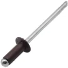 Заклепка з пласкою головкою DIN7337 4х8 Al/St RAL8017 3,0-5 К Steelfix 100 шт (119167)