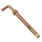 Анкер гільзовий, однорозпірний, L-подібний гак, цинк жовтий М10/12x120 уп 2 шт snapt