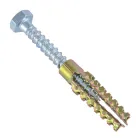 Анкер газобетонний з шурупом, шестигранна головка, цинк білий 8x38/8x50 уп 25 шт snapt