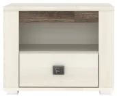 Тумба нічна Селена / Selena KOM1S Гербор з 1 ящиком Ясен сніговий
