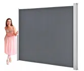 Маркіза бічна тент для тераси GoGarden 300 х 190 см водонепроникна Сіра