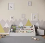 Стелаж полиця підлогова дитяча для іграшок книжок Білий (DP-05) 720х306х290