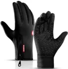 Сенсорні спортивні рукавички B-Forest Winds Stopper велосипедні чорний M Без бренду