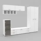 Стінка у вітальню Hugo-1 Континент 2860х520х2120 Білий