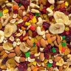 Суміш горіхів і сухофруктів 1кг (мигдаль, кешью, арахіс, бананові чіпси, журавлина, родзинки та цукати)