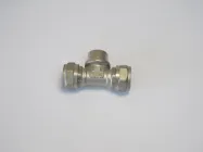 Трійник для металлопластика Valtec обжимний з внутр.резьбою 20 1/2" 20