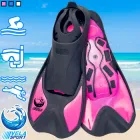 Спортивні ласти для плавання VelaSport Starfish (38/39) для дайвінгу, снорклінгу, басейну, підводного полювання із Закритою п'ятою Дитячі та дорослі Pink