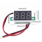 Вольтметр цифровий DC 4 40V 0,36 RED