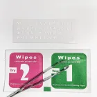 Білі літери Міні наліпки на клавіатуру на прозорій плівці матові вирізані по контуру 4 мм жирний шрифт