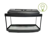 Акваріумний комплект Zoocool LED-E14 овальний, чорний силікон 400-250-200 (20л) 4мм