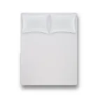 Простирадло на резинці з наволочкою Penelope - Laura white білий 100*200+50*70