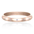 Обручку DIAMOND of LOVE "Мій милий ангел: Ніжність" жіноче в рожевому золоті, 16р.