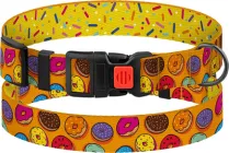 Нашийник для собак Barksi Urban FRUITS з пластиковим фастексом, Обхват-25-33 см Ширина-16 мм Пончики (50/8627) (2007033049844)