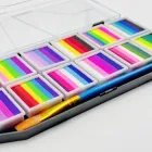 Фарби для бодіарту на водній основі 12 комбінацій кольорів, водорозчинний пігмент, з пензликом 23х12х2 см