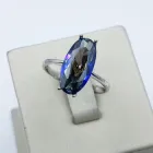 Кільце срібне з містик кварцом 17,5 3,44 г