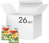 Упаковка вологого корму Purina Friskies Adult для дорослих собак шматочки у підливці з яловичиною та картоплею 85 г х 26 шт (8445290751027)