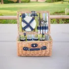 Набір для пікніка на 4 персони, Кошик для пікніка плетений бежевий (0503-026)