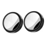 Комплект додаткових круглих автомобільних дзеркал для огляду сліпих зон для машини / мото, ліве + праве, чорний (86844306)
