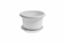 Горщик Глорія Ø 16x11,5 см 1,5 л Білий мармур